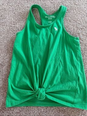 abercrombie kids Green Tank Top with Knot